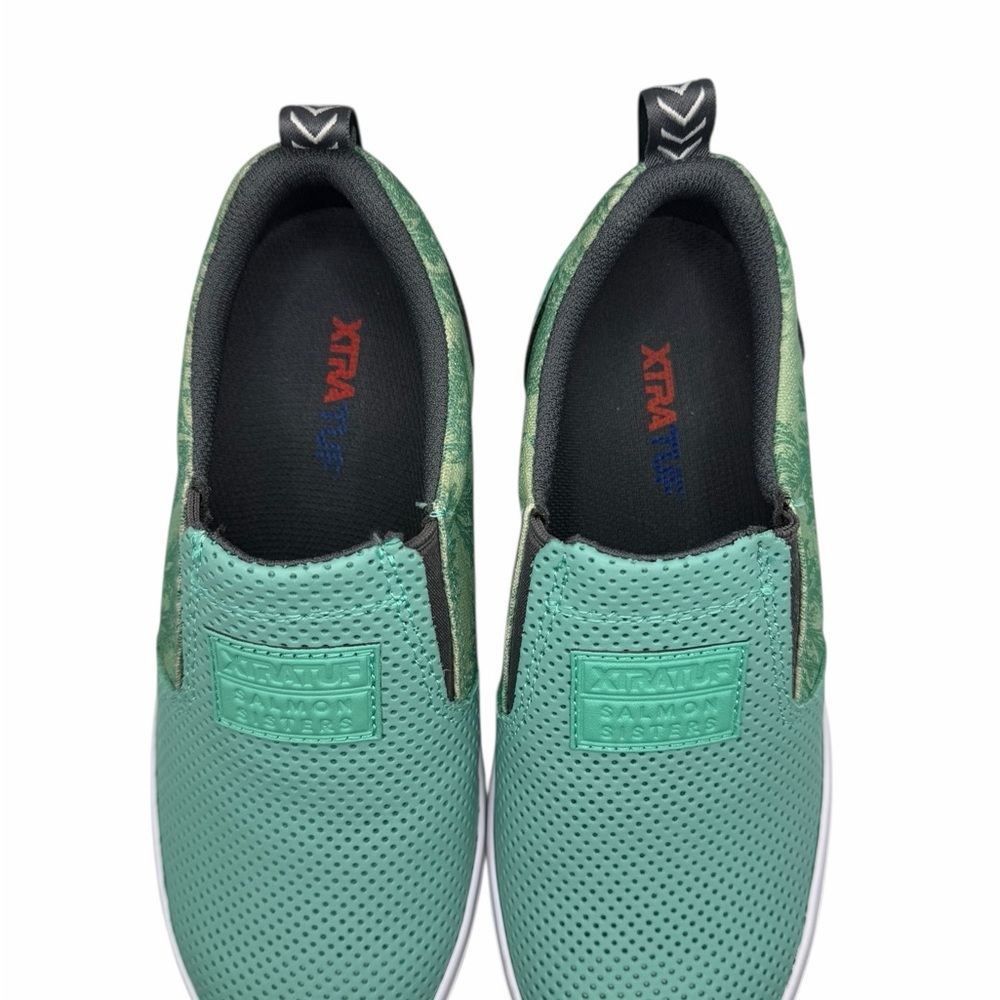 Xtratuf Women's Slip-On Boat Shoes Salmon Sisters Size 6.5 EU 37 Green